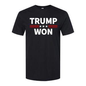 Trump Won Win The 2024 President 47th Election Softstyle CVC T-Shirt