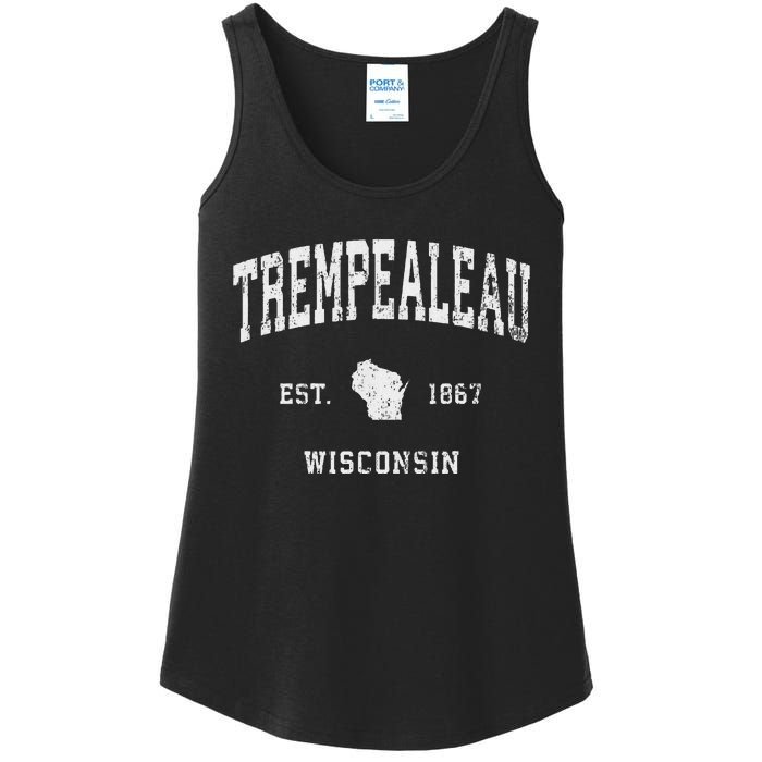 Trempealeau Wisconsin Wi Vintage Athletic Sports Design Ladies Essential Tank