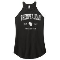 Trempealeau Wisconsin Wi Vintage Athletic Sports Design Women's Perfect Tri Rocker Tank