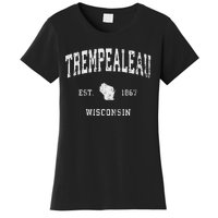 Trempealeau Wisconsin Wi Vintage Athletic Sports Design Women's T-Shirt