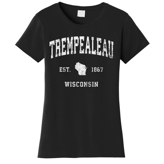 Trempealeau Wisconsin Wi Vintage Athletic Sports Design Women's T-Shirt