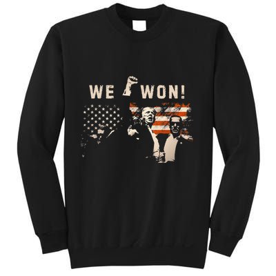 Trump We Won Wins Inauguration 47th Us President Election Sweatshirt