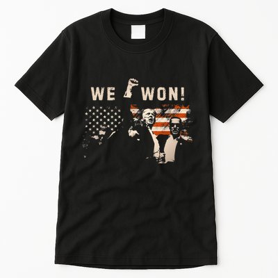Trump We Won Wins Inauguration 47th Us President Election Tall T-Shirt
