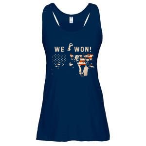 Trump We Won Wins Inauguration 47th Us President Election Ladies Essential Flowy Tank