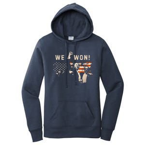 Trump We Won Wins Inauguration 47th Us President Election Women's Pullover Hoodie