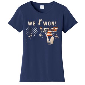 Trump We Won Wins Inauguration 47th Us President Election Women's T-Shirt