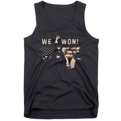 Trump We Won Wins Inauguration 47 Us President 2025 Election Gift Tank Top