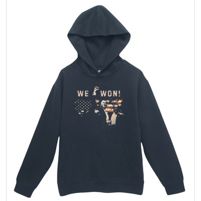 Trump We Won Wins Inauguration 47 Us President 2025 Election Gift Urban Pullover Hoodie