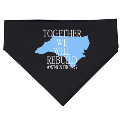 Together We Will Rebuild Wnc Strong USA-Made Doggie Bandana