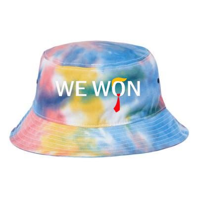 Trump We Won Wins Inauguration 47 Us President 2025 Election Tie Dye Newport Bucket Hat