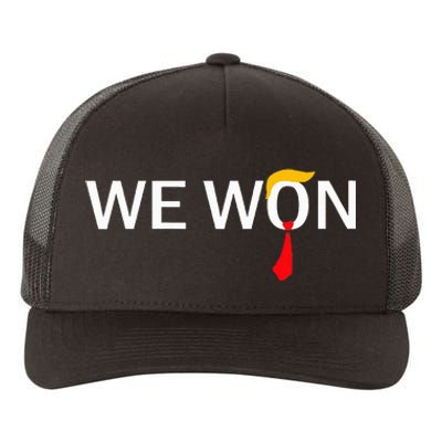 Trump We Won Wins Inauguration 47 Us President 2025 Election Yupoong Adult 5-Panel Trucker Hat