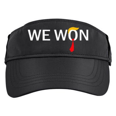 Trump We Won Wins Inauguration 47 Us President 2025 Election Adult Drive Performance Visor