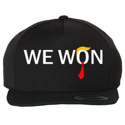 Trump We Won Wins Inauguration 47 Us President 2025 Election Wool Snapback Cap