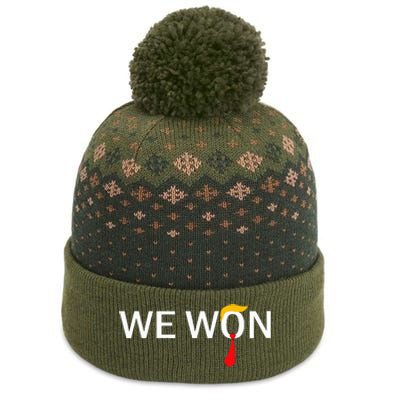 Trump We Won Wins Inauguration 47 Us President 2025 Election The Baniff Cuffed Pom Beanie