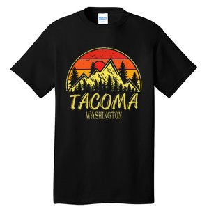 Tacoma Washington Wa Mountains Hike Hiking Souvenir Tall T-Shirt