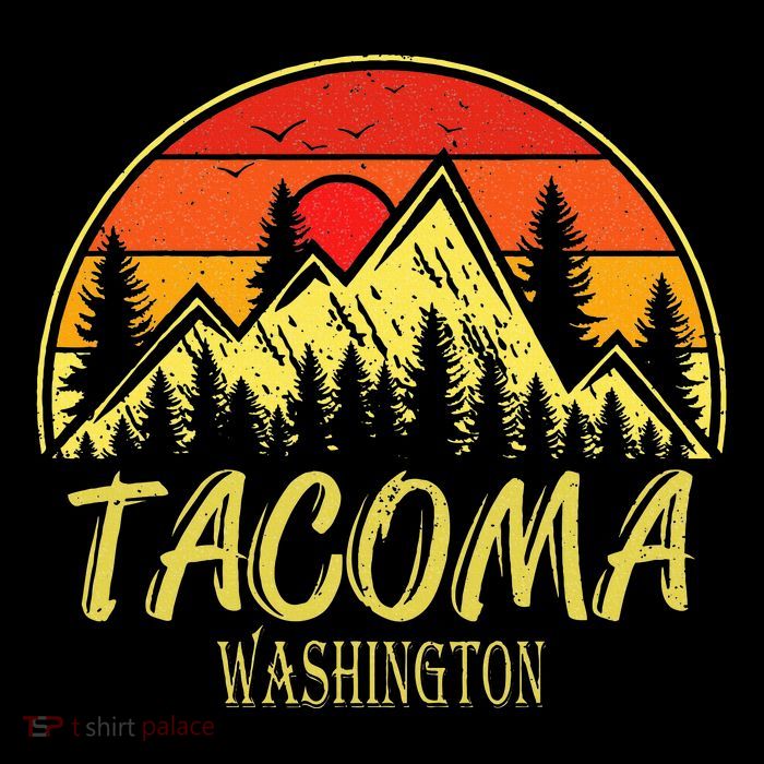 Tacoma Washington Wa Mountains Hike Hiking Souvenir Premium T-Shirt