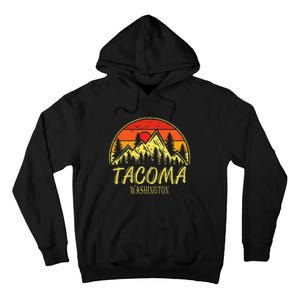 Tacoma Washington Wa Mountains Hike Hiking Souvenir Tall Hoodie