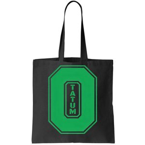 Tatum Who Wears Number 0 Green Is Incredibly Brilliant Tote Bag