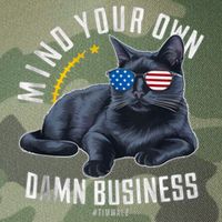 Tim Walz Waltz Mind Your Own Damn Business Funny Cat Design Legacy Tie Dye Trucker Hat