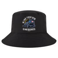 Tim Walz Waltz Mind Your Own Damn Business Funny Cat Design Cool Comfort Performance Bucket Hat