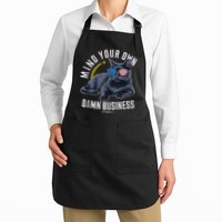 Tim Walz Waltz Mind Your Own Damn Business Funny Cat Design Apron
