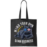 Tim Walz Waltz Mind Your Own Damn Business Funny Cat Design Bag