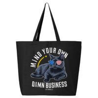 Tim Walz Waltz Mind Your Own Damn Business Funny Cat Design 25L Jumbo Tote