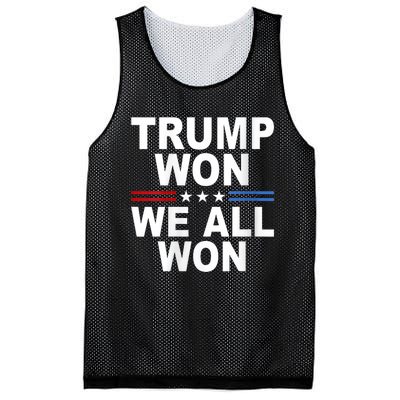 Trump Won We All Won 2024 Usa Flag Trump Won Mesh Reversible Basketball Jersey Tank