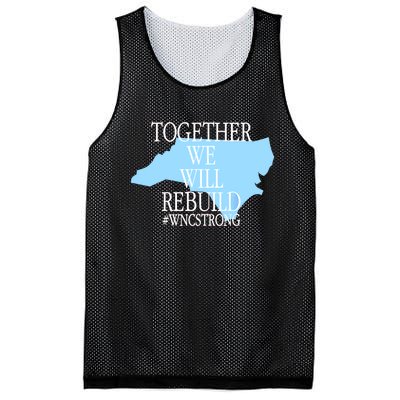 Together We Will Rebuild Wnc Strong Mesh Reversible Basketball Jersey Tank