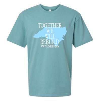 Together We Will Rebuild Wnc Strong Sueded Cloud Jersey T-Shirt