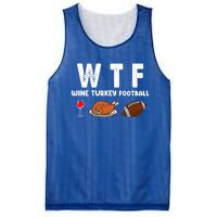 Thanksgiving Wtf Wine Turkey Family Football Funny Party Gift Mesh Reversible Basketball Jersey Tank