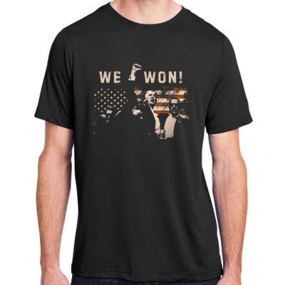 Trump We Won Wins Inauguration 47 Us President 2025 Election Adult ChromaSoft Performance T-Shirt