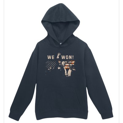 Trump We Won Wins Inauguration 47 Us President 2025 Election Urban Pullover Hoodie