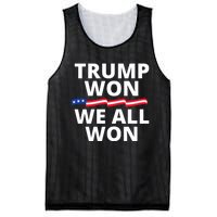 Trump Won We All Won 2024 Usa Flag Trump Won Mesh Reversible Basketball Jersey Tank