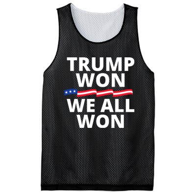 Trump Won We All Won 2024 Usa Flag Trump Won Mesh Reversible Basketball Jersey Tank