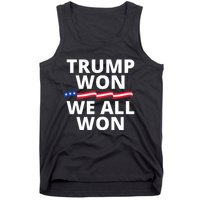 Trump Won We All Won 2024 Usa Flag Trump Won Tank Top