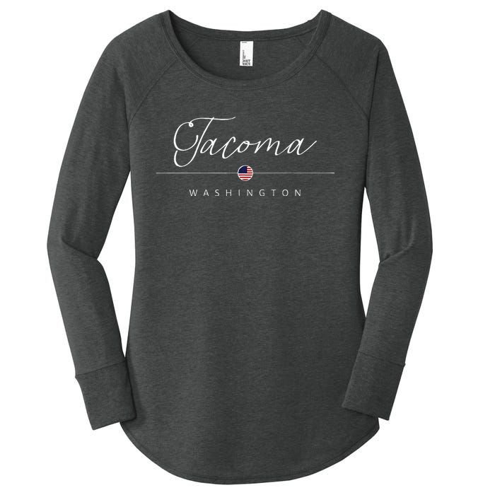 Tacoma Washington WA On Tacoma Women's Perfect Tri Tunic Long Sleeve Shirt