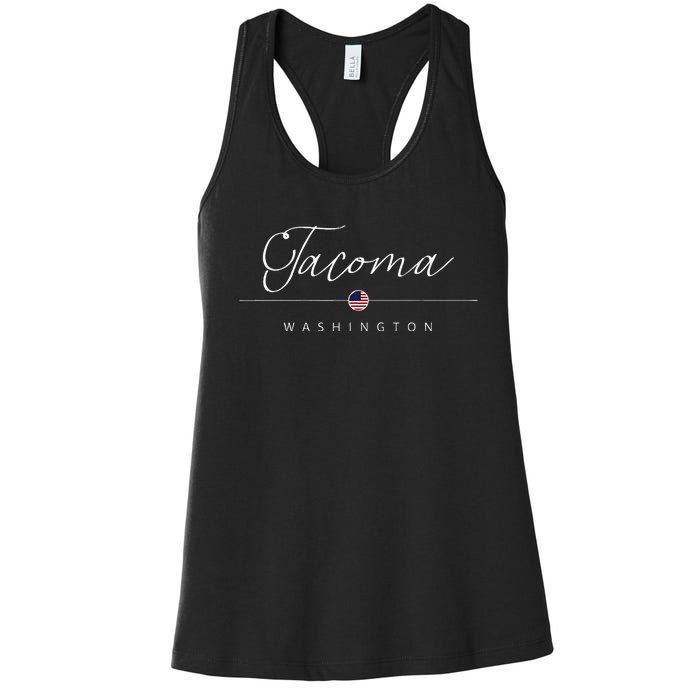 Tacoma Washington WA On Tacoma Women's Racerback Tank