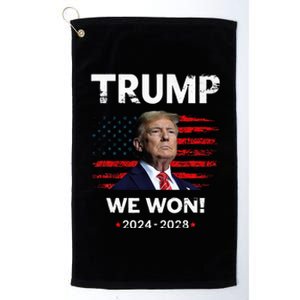 Trump We Won 2024 2028 Platinum Collection Golf Towel