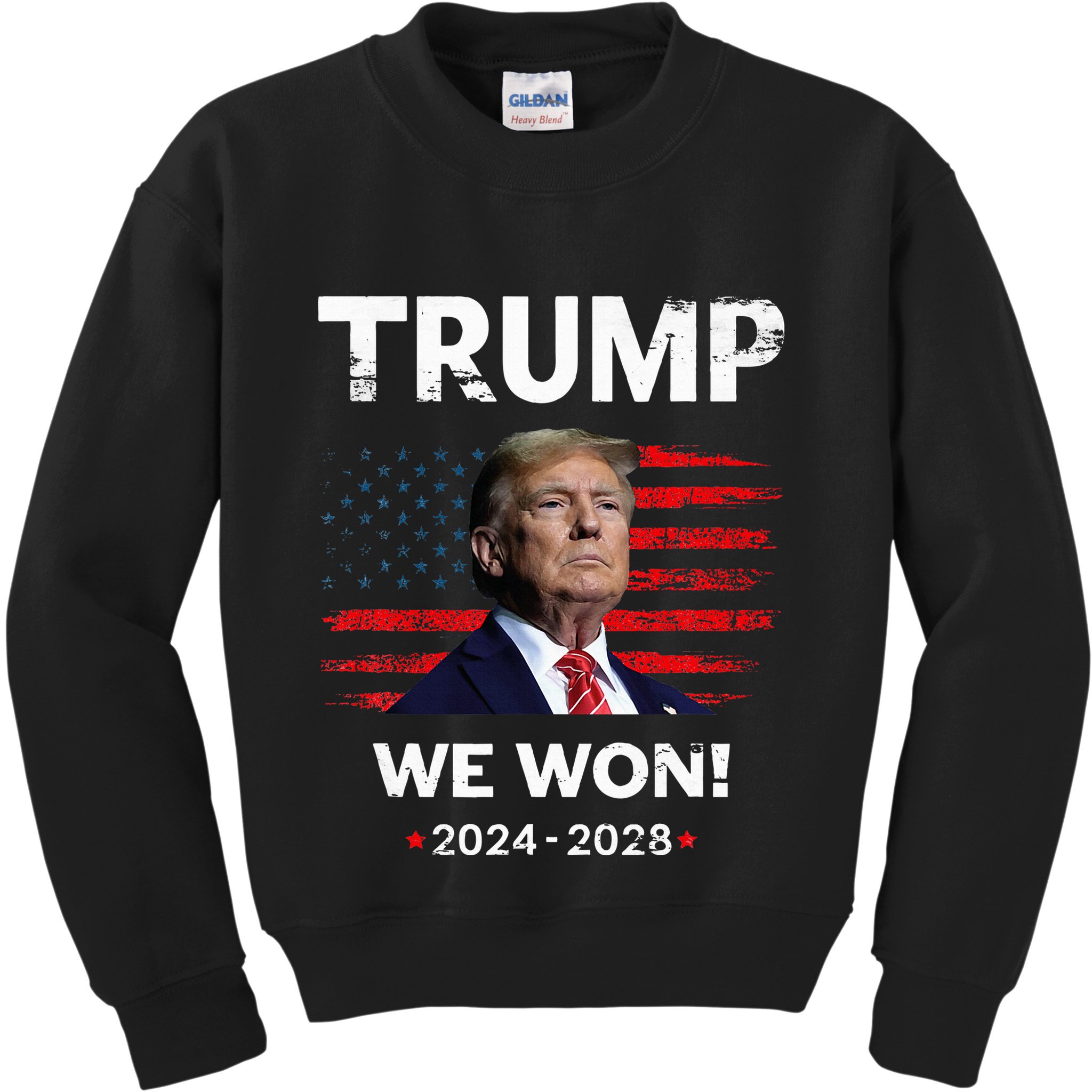 Trump We Won 2024 2028 Kids Sweatshirt
