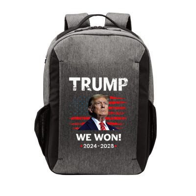 Trump We Won 2024 2028 Vector Backpack