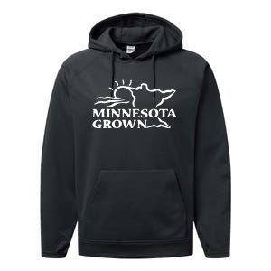 Tim Walz Wearing Minnesota Grown Performance Fleece Hoodie