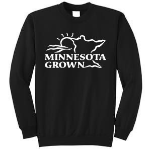 Tim Walz Wearing Minnesota Grown Sweatshirt