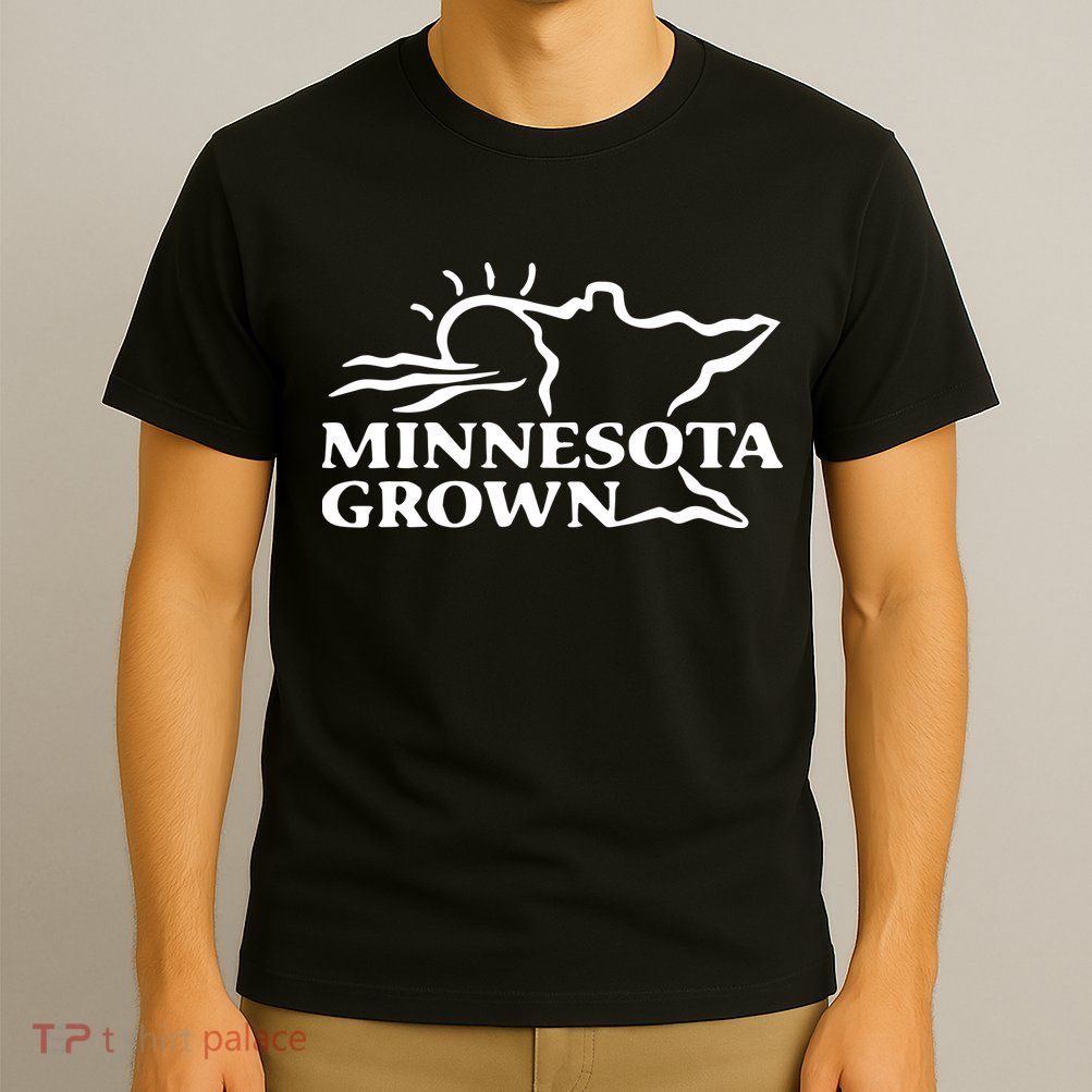 Tim Walz Wearing Minnesota Grown T-Shirt