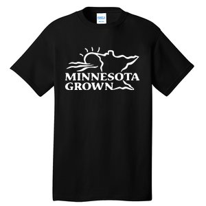 Tim Walz Wearing Minnesota Grown Tall T-Shirt