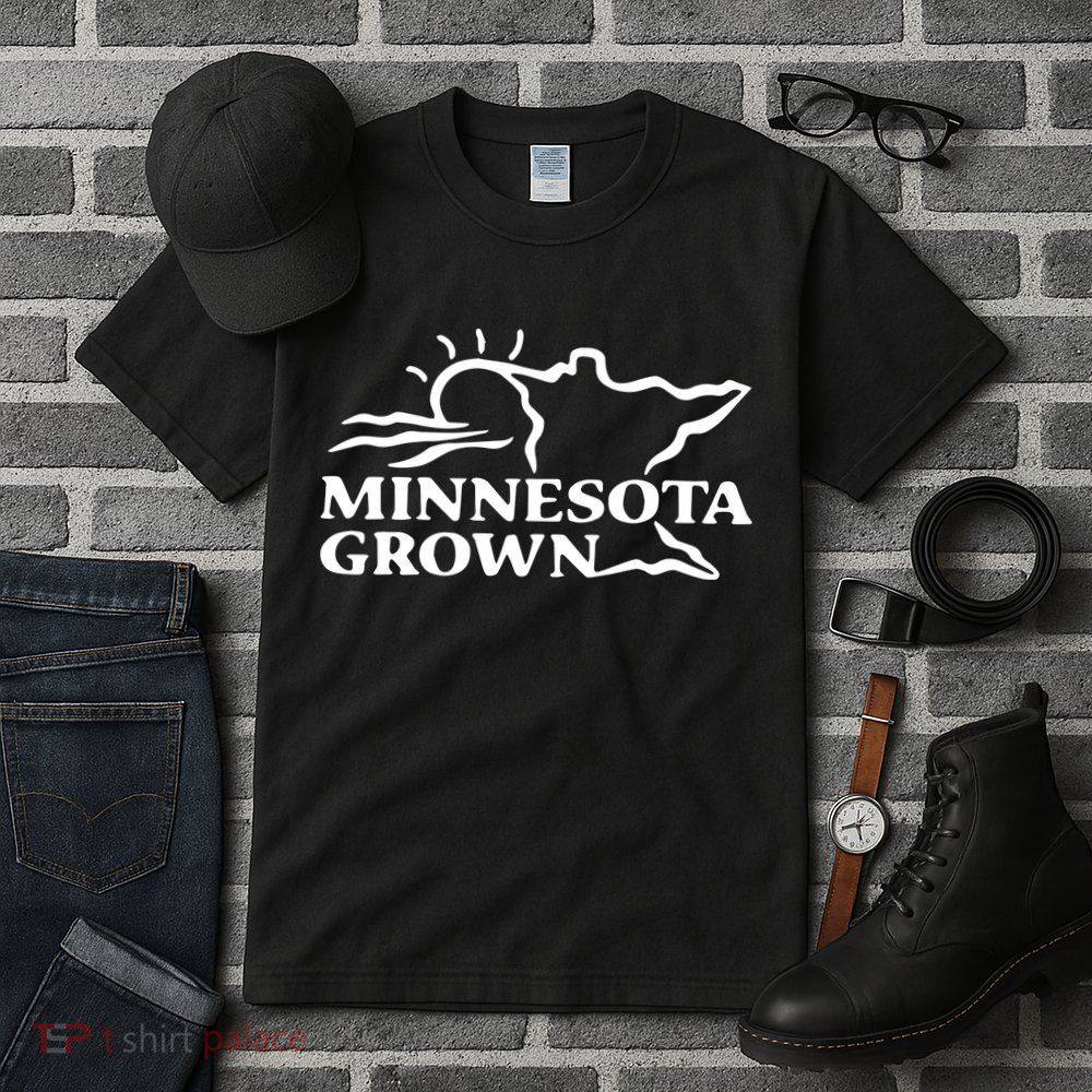 Tim Walz Wearing Minnesota Grown Tall T-Shirt