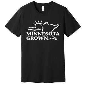 Tim Walz Wearing Minnesota Grown Premium T-Shirt