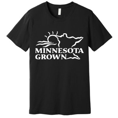 Tim Walz Wearing Minnesota Grown Premium T-Shirt