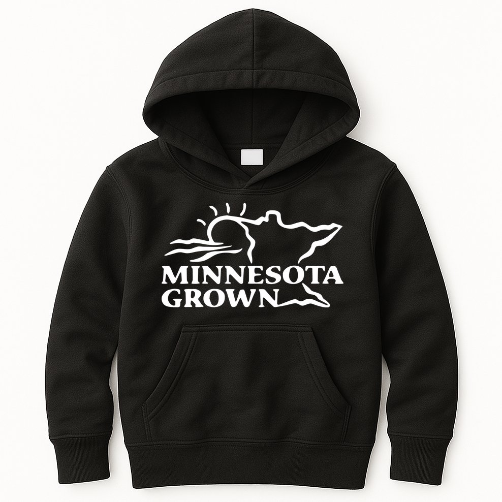 Tim Walz Wearing Minnesota Grown Kids Hoodie