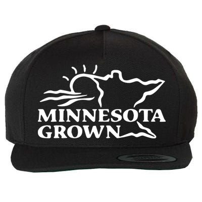 Tim Walz Wearing Minnesota Grown Wool Snapback Cap